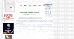 Desktop Screenshot of massagetherapyboston.org