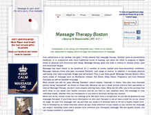 Tablet Screenshot of massagetherapyboston.org